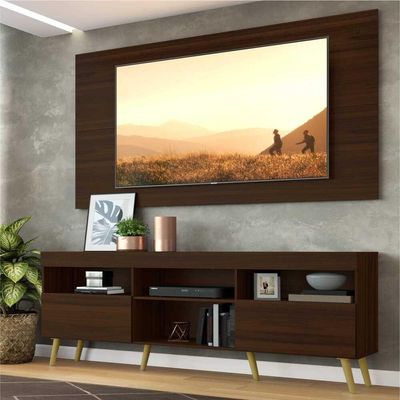 Rack Retrô Com Painel Para Tv Até 65´´ Flórida Fg3133