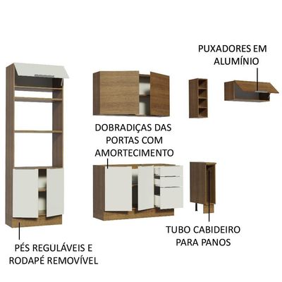 Cozinha Completa Stella com Armário e Balcão Madesa