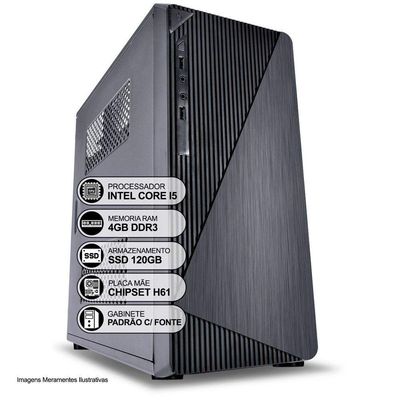 Computador Desktop Intel Core I5 2º Geração 4Gb Ram 120gb