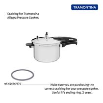 Anel de Vedação para Panela de Pressão Tramontina Allegra em Silicone 22 cm
