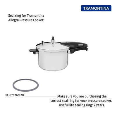 Anel de Vedação para Panela de Pressão Tramontina Allegra em Silicone 22 cm