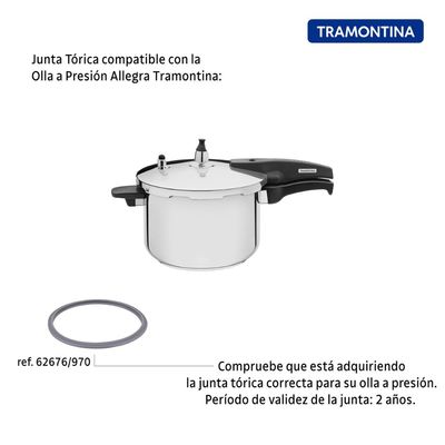 Anel de Vedação para Panela de Pressão Tramontina Allegra em Silicone 22 cm