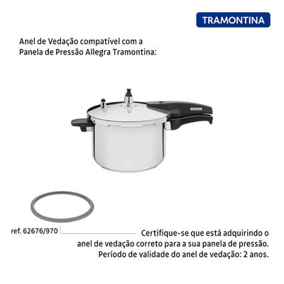 Anel de Vedação para Panela de Pressão Tramontina Allegra em Silicone 22 cm
