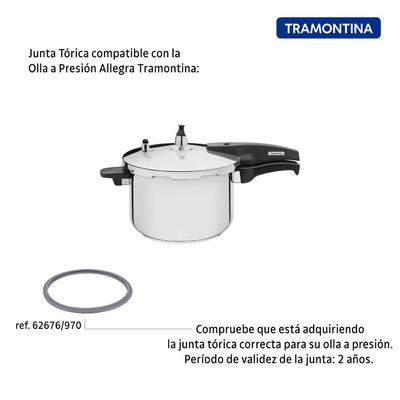 Anel de Vedação para Panela de Pressão Tramontina Allegra em Silicone 22 cm