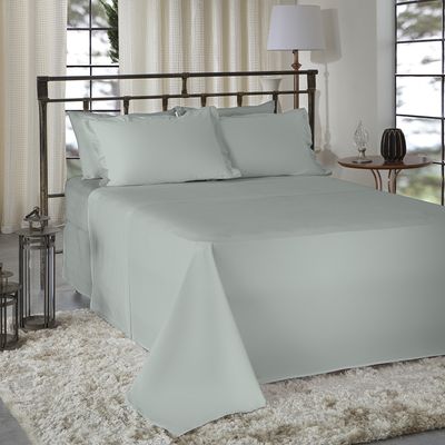 Jogo de Cama 100% Algodão Casal Liso 200 Fios Nova América Verde
