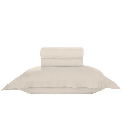 Jogo de Cama 100% algodão Solteiro Liso 200 Fios Nova América Pérola