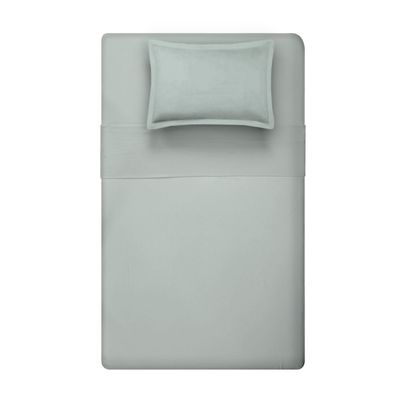 Jogo de Cama 100% algodão Solteiro Liso 200 Fios Nova América Verde