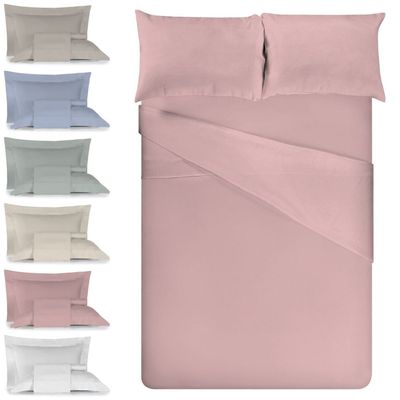 Jogo de Cama 100% algodão Queen Size Liso 200 Fios Nova América Branco