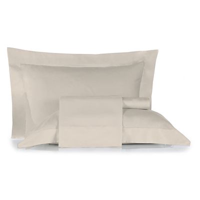 Jogo de Cama 100% algodão Queen Size Liso 200 Fios Nova América Pérola