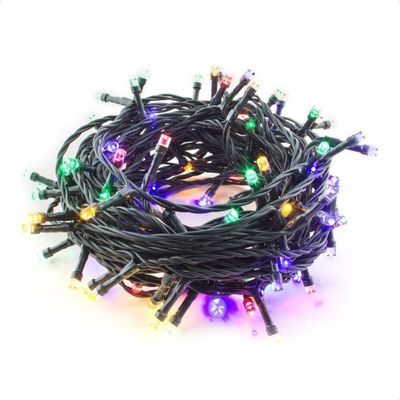 5 Cordão Luminoso Led Pisca Pisca 8 Funções 200 Leds Taschibra 110v 6500k Luz Fria