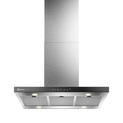 Coifa de Ilha Electrolux 90cm Inox Experience com Inteligência Artificial e Alto Poder Sucção (CE9IF) 220V