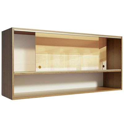 Armário Aéreo Emilly 2 Portas de Correr Vidro Reflex Madesa