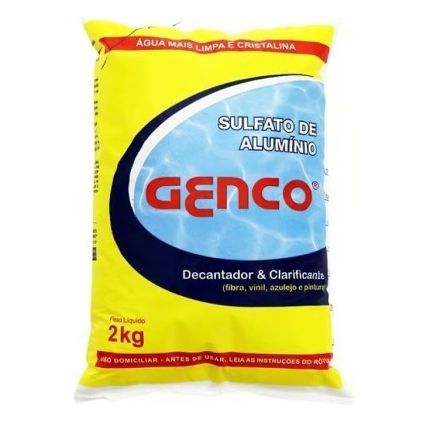 Sulfato De Alumínio Genco Decanta E Clarifica Água Piscinas