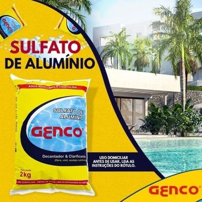 Sulfato De Alumínio Genco Decanta E Clarifica Água Piscinas