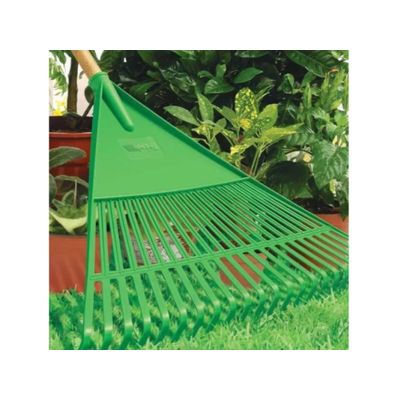 Vassoura Plástica Rastelo Para Grama Jardim C/ Cabo Fj1011 Trapp