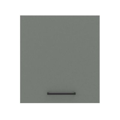 Armário Aéreo Madesa Agata 60 Cm 1 Porta Rustic Cinza