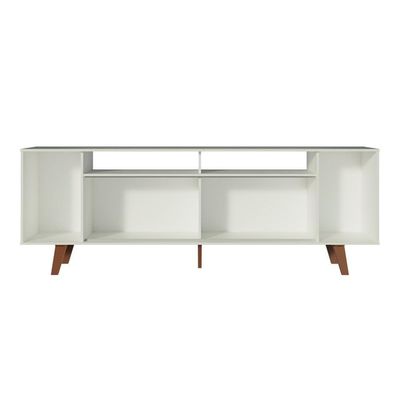 Rack Cancun para TV até 65" com Pés Branco/Rustic Madesa