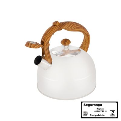 Chaleira Wood 2,5 Litros Bege