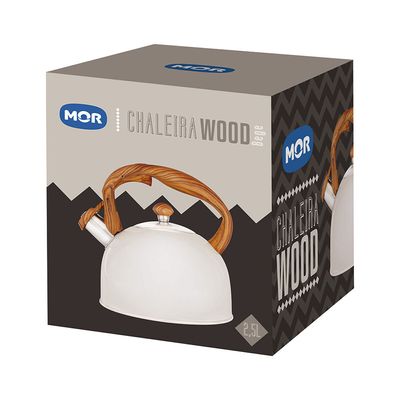 Chaleira Wood 2,5 Litros Bege