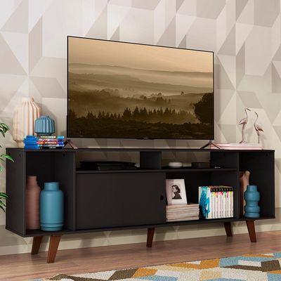 Rack para TV até 65" Cancun com Pés Preto/rustic Madesa