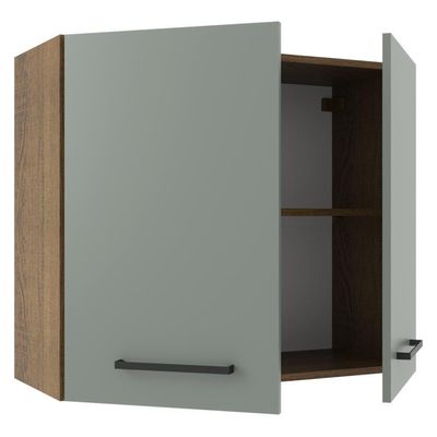 Armário Aéreo com 2 Portas Cinza Agata Madesa