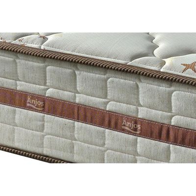 Cama Box Solteiro: Colchão Molas Anjos MasterPocket Ensacadas Classic + Base CRC Suede Clean(88x188)