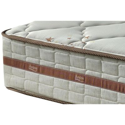 Cama Box Solteiro: Colchão Molas Anjos MasterPocket Ensacadas Classic + Base CRC Suede Clean(88x188)