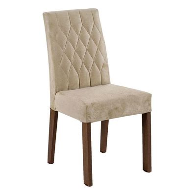 Conjunto Sala De Jantar Mesa Tampo De Madeira 4 Cadeiras