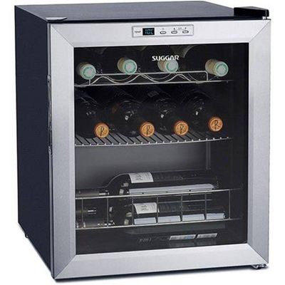 Adega Suggar Lyon 13 Garrafas Preta Inox 220V AD1522IX 220V