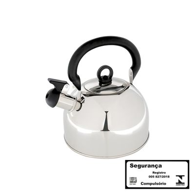 Chaleira Aço Inox 3 Litros Delizie