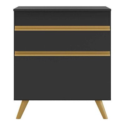 Balcão De Cozinha Para Cooktop 70 Cm Veneza Gb 1 Porta 1 Gaveta Preto