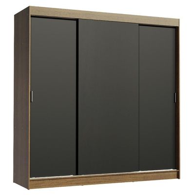 Guarda Roupa Casal Reno 3 Portas de Correr Espelhos Madesa