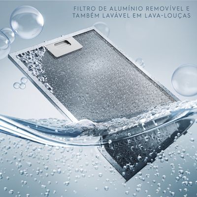 Coifa de Parede Electrolux 90cm de Vidro Efficient com Luz de Led (CE9VX) 220V
