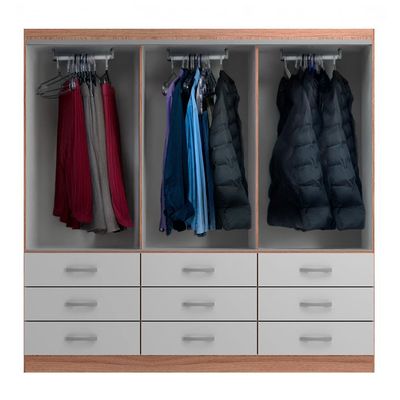 Guarda-Roupa Casal Isabela 3 PT 9 GV Off White