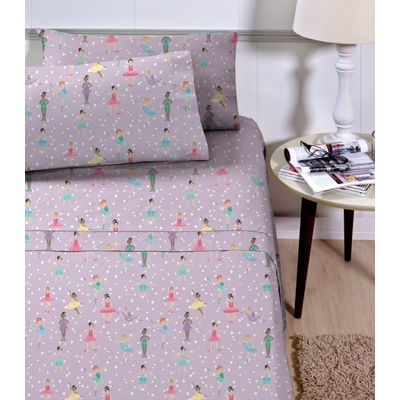 Jogo de Cama Infantil 3 Peças Corttex Roxo UN / Roxo