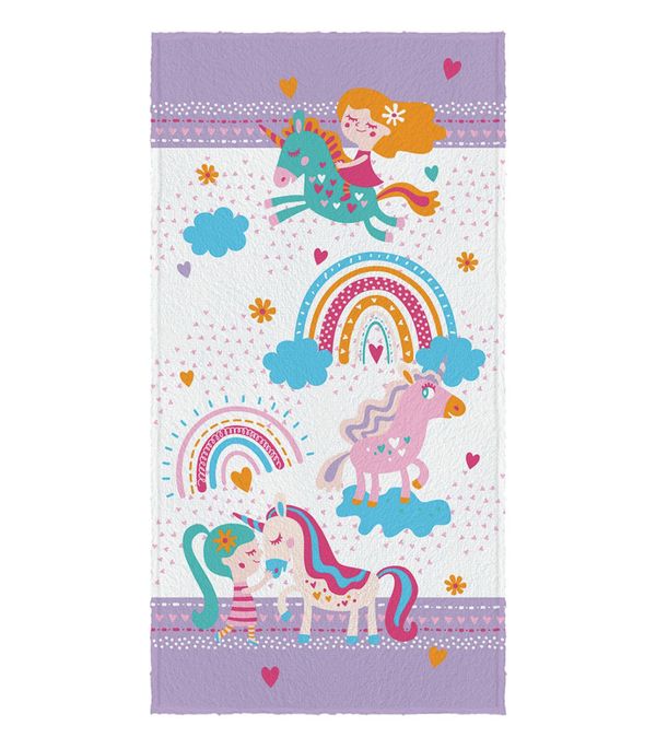 Toalha de Banho Infantil Estampada Lepper Roxo UN / Roxo