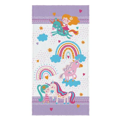 Toalha de Banho Infantil Estampada Lepper Roxo UN / Roxo