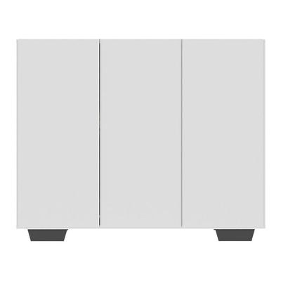 Sapateira 3 Portas Nina Multimóveis V6019 Branca/Preta