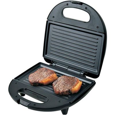Sanduicheira E Grill Crome Inox Britânia Preto Com Prata 110v 110V