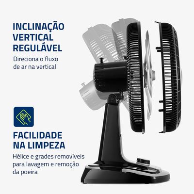 Ventilador de Mesa Mondial 8 Pás Vtx-50-8p - 50cm 127V UNICA