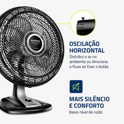 Ventilador de Mesa Mondial 8 Pás Vtx-50-8p - 50cm 127V UNICA