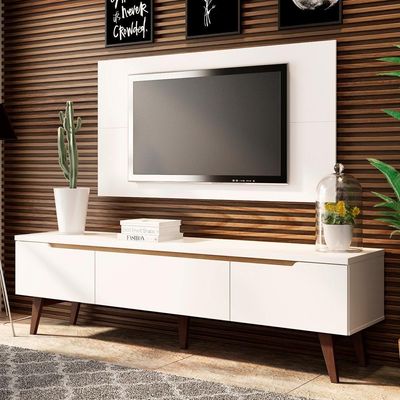 Rack e Painel para TV até 55" Reims Branco Madesa