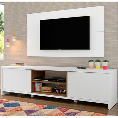 Rack e Painel para TV até 50" Metz Branco Madesa