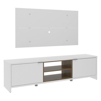 Rack e Painel para TV até 50" Metz Branco Madesa