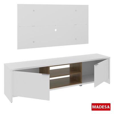 Rack e Painel para TV até 50" Metz Branco Madesa