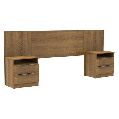 Guarda Roupa e Cabeceira com 2 mesas de cabeceira Madesa