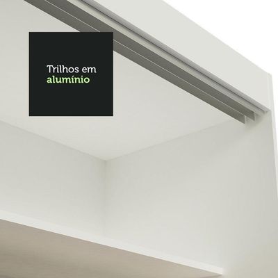 Guarda Roupa Casal 3 Portas Correr Espelhos 3 Gavetas Madesa