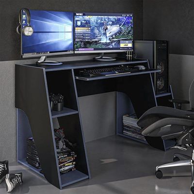 Mesa Gamer Kyoto Star Confort Cor Kyoto Azul