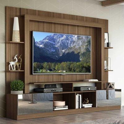 Estante Tv 65" Portas C/ Espelho Oslo Multimóveis V3390