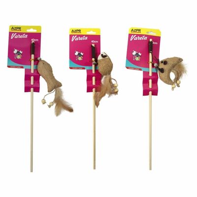Brinquedo Pet Vareta Madeira 40 Cm Azpr
